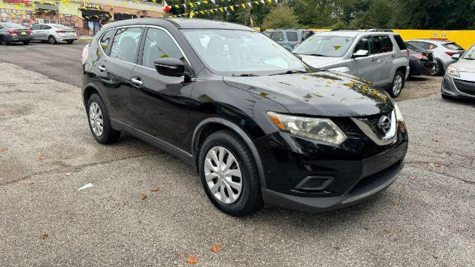 2015 Black Nissan Rogue S (KNMAT2MT8FP) with an 2.5L I-4 DOHC engine, located at 1806 Veterans Memorial Hwy SW, Austell, GA, 30168, (770) 944-9558, 33.817959, -84.606987 - Photo#2