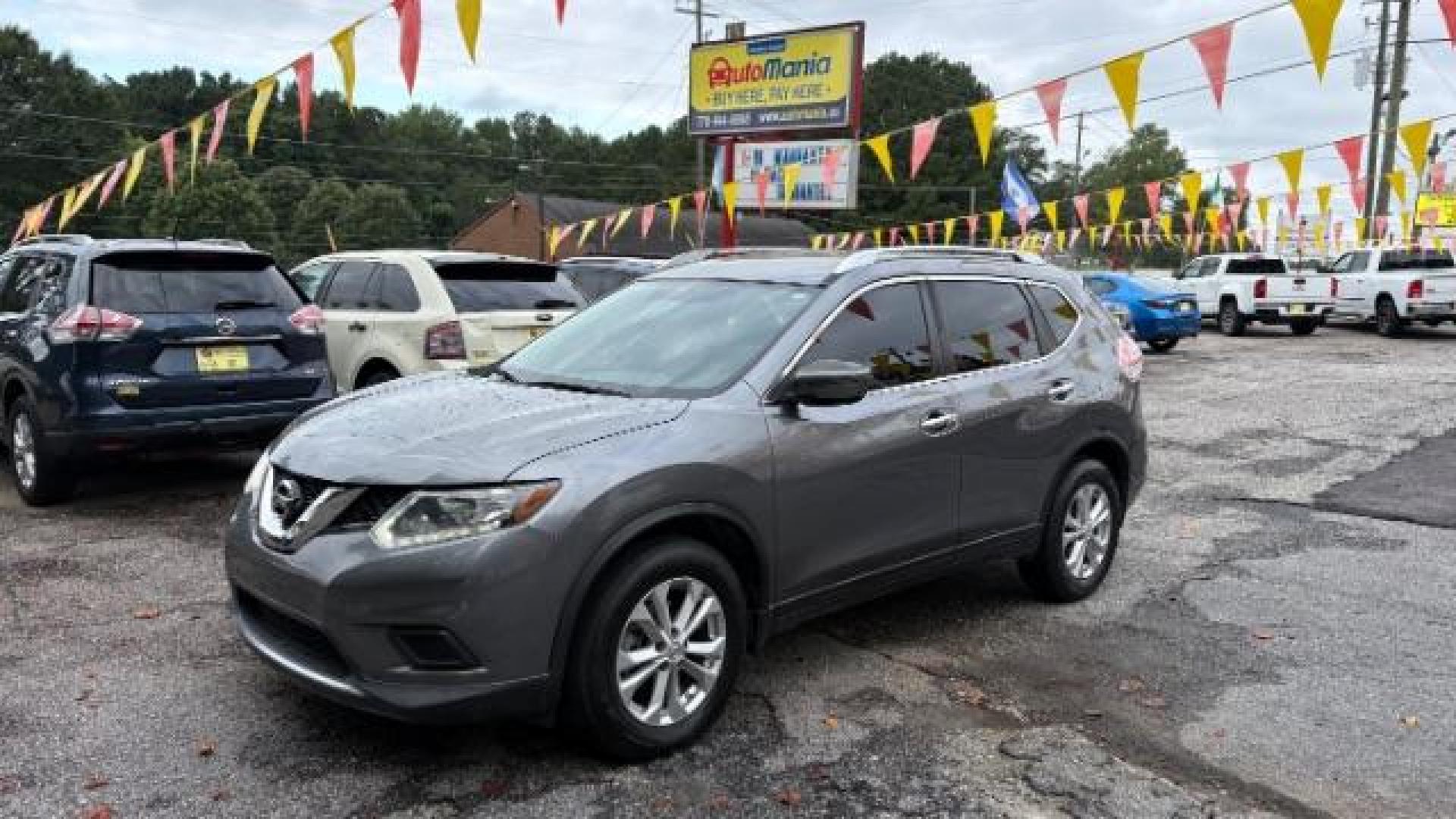 2016 Gray Nissan Rogue SV (KNMAT2MT9GP) with an 2.5L I-4 DOHC engine, located at 1806 Veterans Memorial Hwy SW, Austell, GA, 30168, (770) 944-9558, 33.817959, -84.606987 - Photo#0