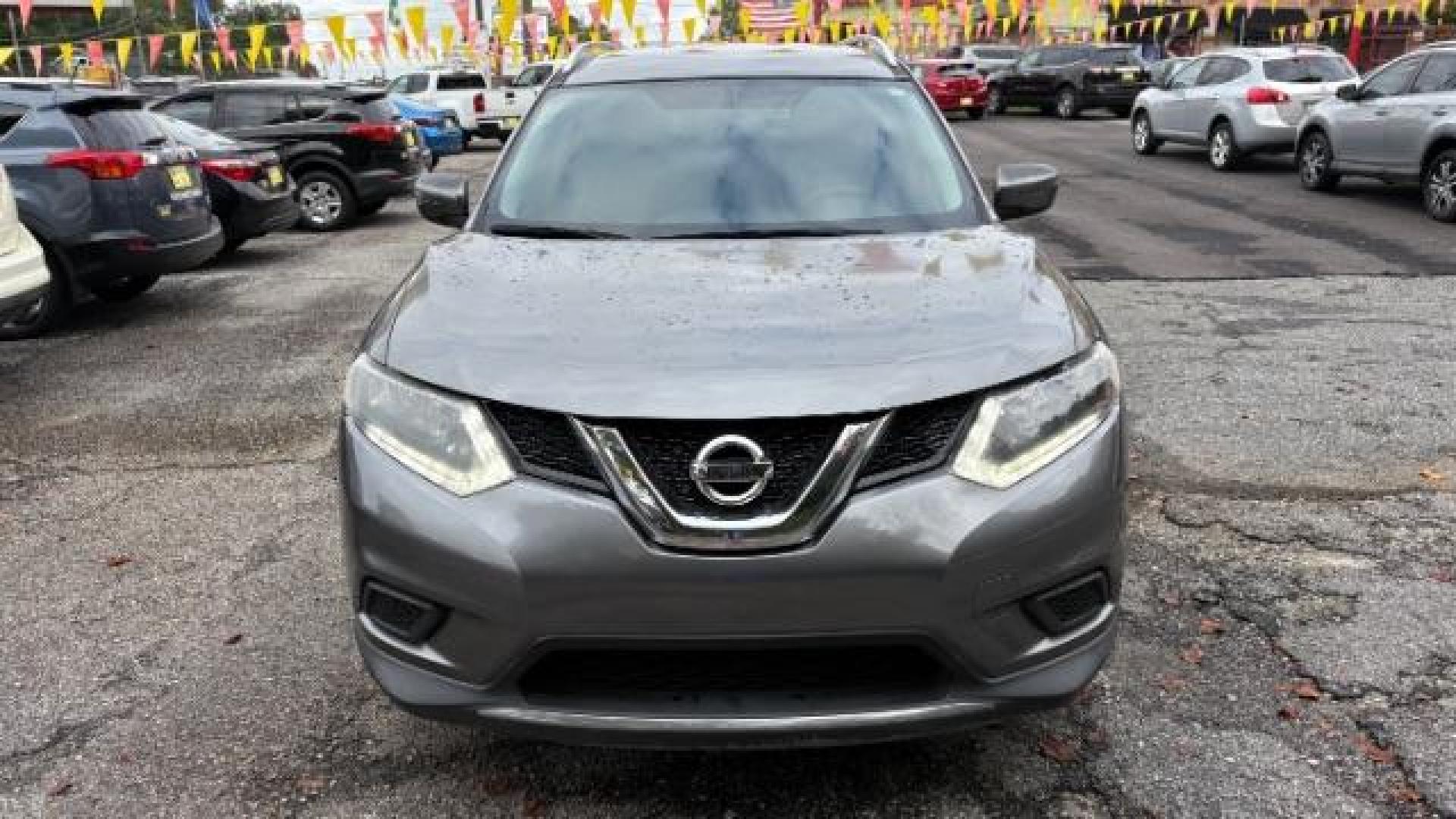 2016 Gray Nissan Rogue SV (KNMAT2MT9GP) with an 2.5L I-4 DOHC engine, located at 1806 Veterans Memorial Hwy SW, Austell, GA, 30168, (770) 944-9558, 33.817959, -84.606987 - Photo#1
