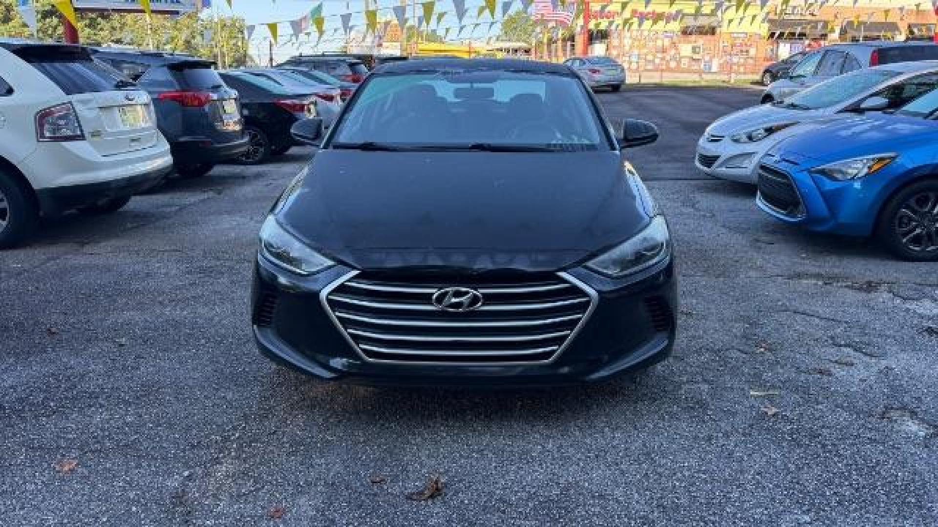 2017 Black Hyundai Elantra SE (5NPD84LF7HH) with an Nu 2L I-4 DOHC engine, located at 1806 Veterans Memorial Hwy SW, Austell, GA, 30168, (770) 944-9558, 33.817959, -84.606987 - Photo#1