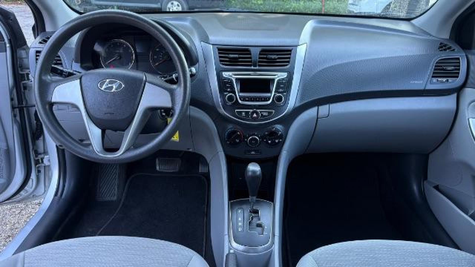 2015 Silver Hyundai Accent GLS (KMHCT4AE8FU) with an 1.6L I-4 gasoline direct injection engine, located at 1806 Veterans Memorial Hwy SW, Austell, GA, 30168, (770) 944-9558, 33.817959, -84.606987 - Photo#7
