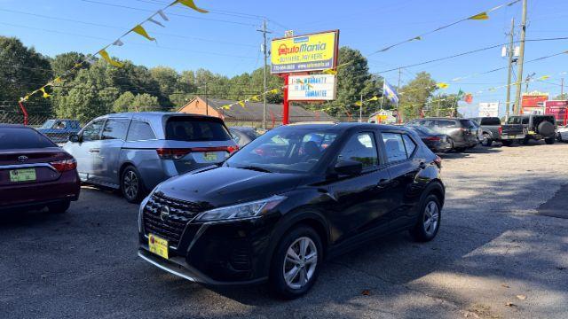 2021 Black Nissan Kicks S Xtronic CVT (3N1CP5BV9ML) with an 1.6L I-4 DOHC engine, located at 1806 Veterans Memorial Hwy SW, Austell, GA, 30168, (770) 944-9558, 33.817959, -84.606987 - Photo#0