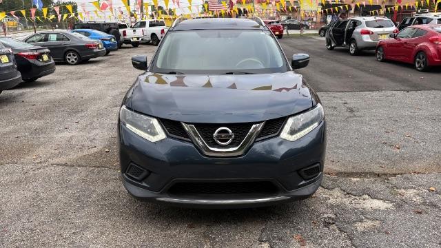 2015 Blue Nissan Rogue SV (KNMAT2MT3FP) with an 2.5L I-4 DOHC engine, located at 1806 Veterans Memorial Hwy SW, Austell, GA, 30168, (770) 944-9558, 33.817959, -84.606987 - Photo#1
