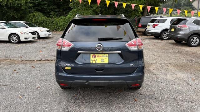 2015 Blue Nissan Rogue SV (KNMAT2MT3FP) with an 2.5L I-4 DOHC engine, located at 1806 Veterans Memorial Hwy SW, Austell, GA, 30168, (770) 944-9558, 33.817959, -84.606987 - Photo#4