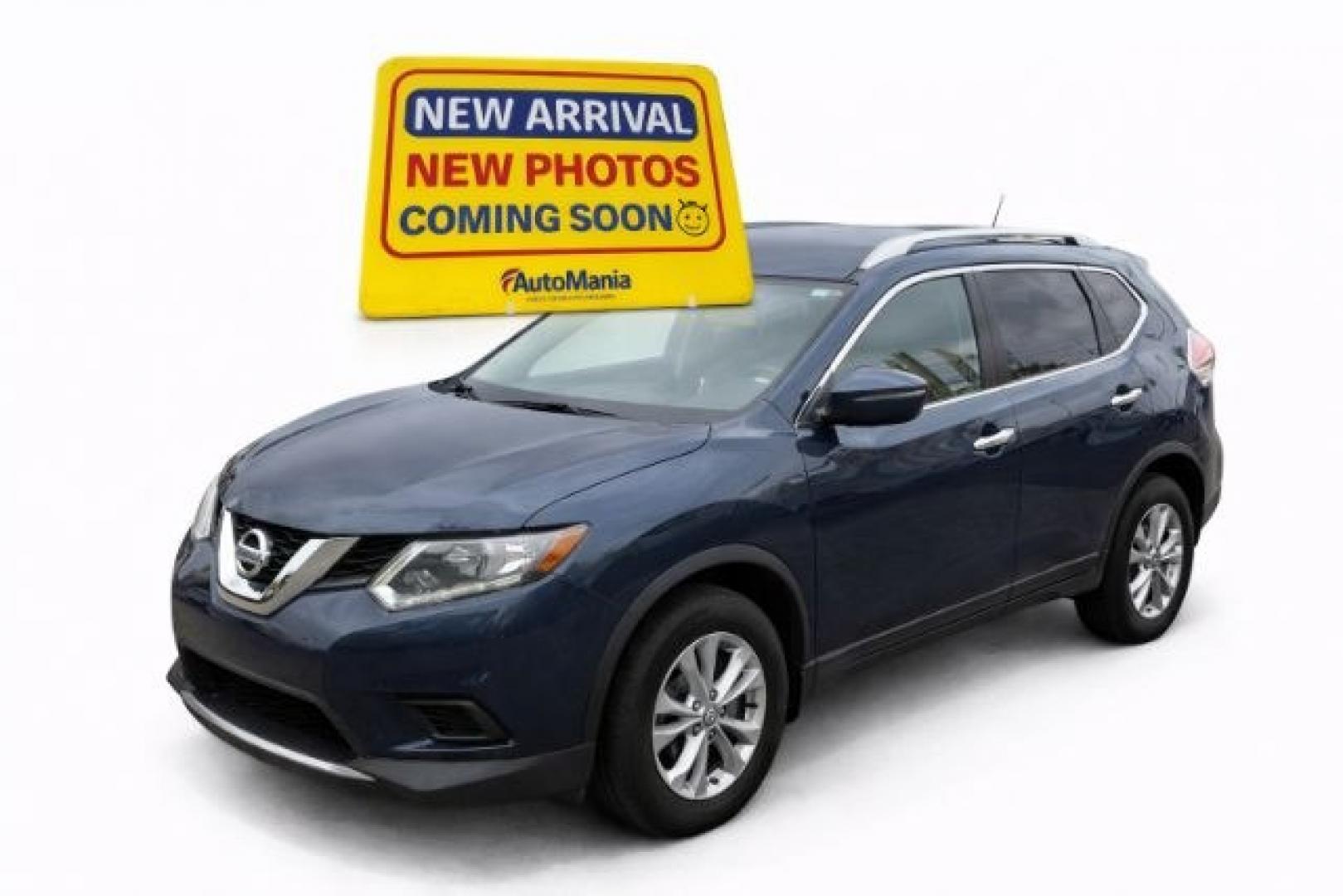 2015 Blue Nissan Rogue SV (KNMAT2MT3FP) with an 2.5L I-4 DOHC engine, located at 1806 Veterans Memorial Hwy SW, Austell, GA, 30168, (770) 944-9558, 33.817959, -84.606987- Photo#0