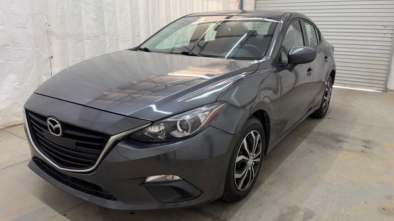 2014 Gray Mazda Mazda3 i Sport (JM1BM1U76E1) with an SKYACTIV-G 2L I-4 ga engine, located at 1806 Veterans Memorial Hwy SW, Austell, GA, 30168, (770) 944-9558, 33.817959, -84.606987- Photo#0