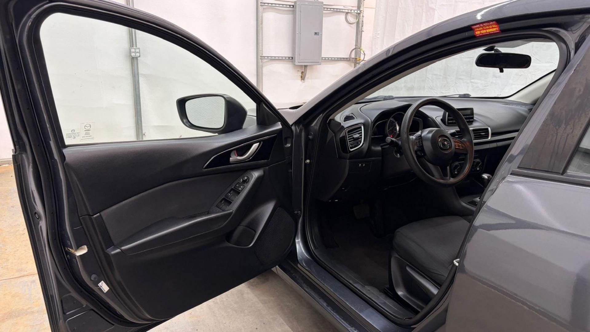 2014 Gray Mazda Mazda3 i Sport (JM1BM1U76E1) with an SKYACTIV-G 2L I-4 ga engine, located at 1806 Veterans Memorial Hwy SW, Austell, GA, 30168, (770) 944-9558, 33.817959, -84.606987- Photo#10