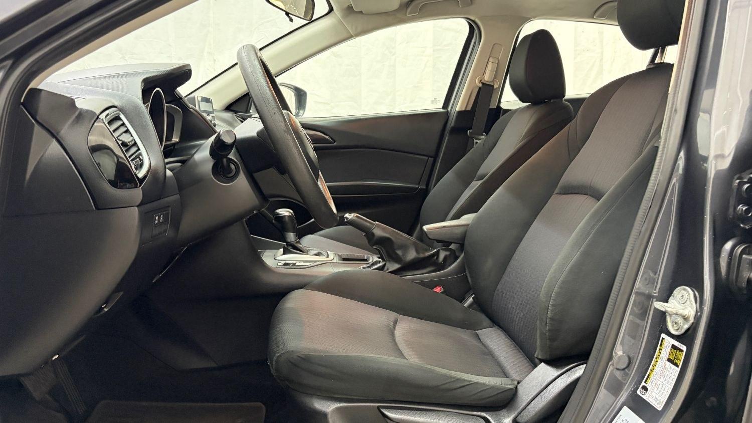 2014 Gray Mazda Mazda3 i Sport (JM1BM1U76E1) with an SKYACTIV-G 2L I-4 ga engine, located at 1806 Veterans Memorial Hwy SW, Austell, GA, 30168, (770) 944-9558, 33.817959, -84.606987- Photo#11