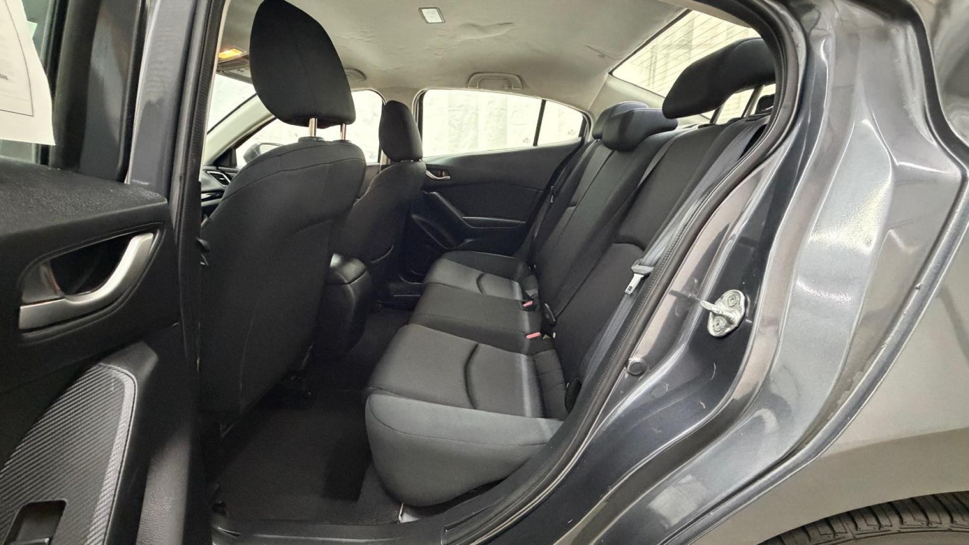 2014 Gray Mazda Mazda3 i Sport (JM1BM1U76E1) with an SKYACTIV-G 2L I-4 ga engine, located at 1806 Veterans Memorial Hwy SW, Austell, GA, 30168, (770) 944-9558, 33.817959, -84.606987- Photo#14