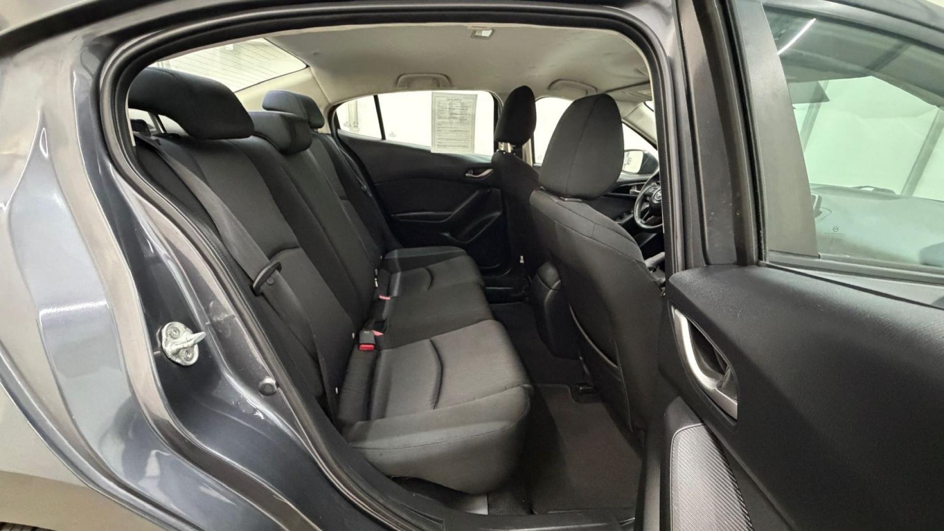 2014 Gray Mazda Mazda3 i Sport (JM1BM1U76E1) with an SKYACTIV-G 2L I-4 ga engine, located at 1806 Veterans Memorial Hwy SW, Austell, GA, 30168, (770) 944-9558, 33.817959, -84.606987- Photo#16