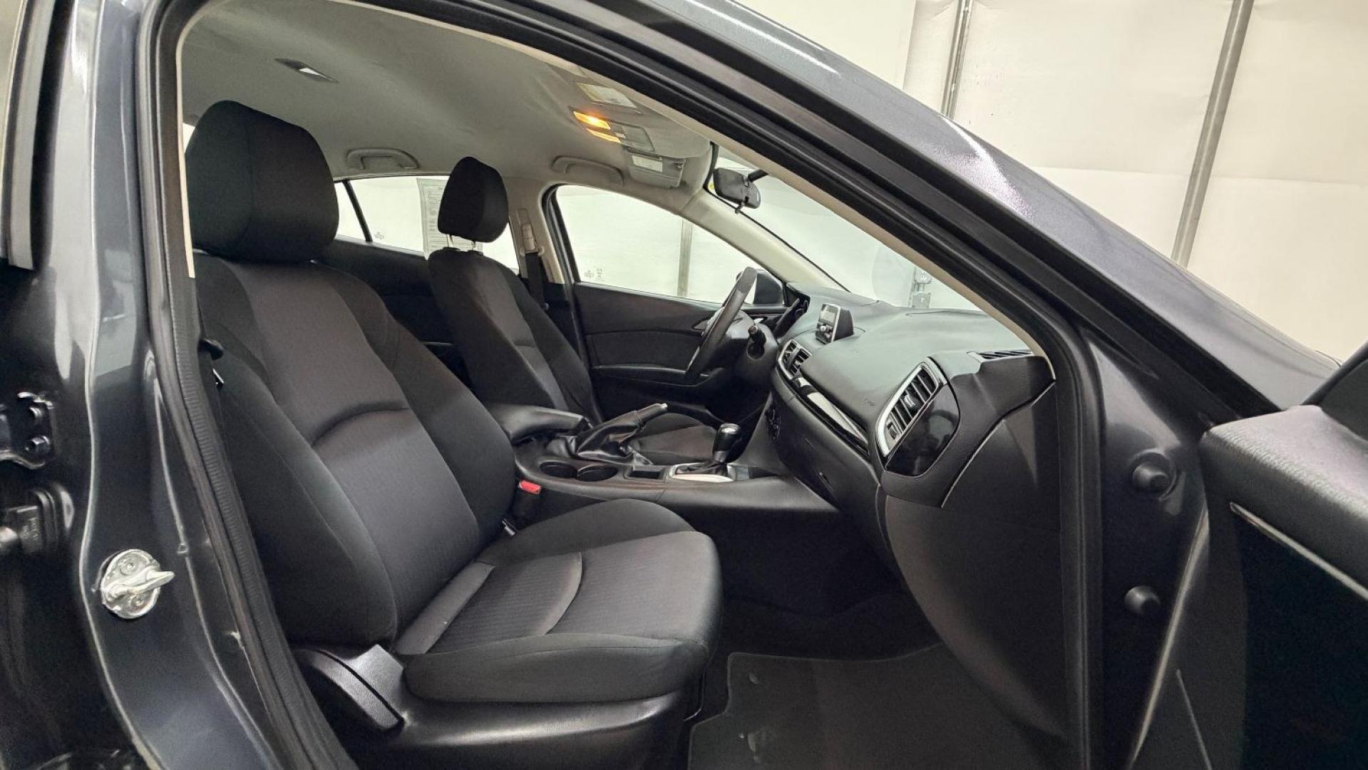 2014 Gray Mazda Mazda3 i Sport (JM1BM1U76E1) with an SKYACTIV-G 2L I-4 ga engine, located at 1806 Veterans Memorial Hwy SW, Austell, GA, 30168, (770) 944-9558, 33.817959, -84.606987- Photo#17