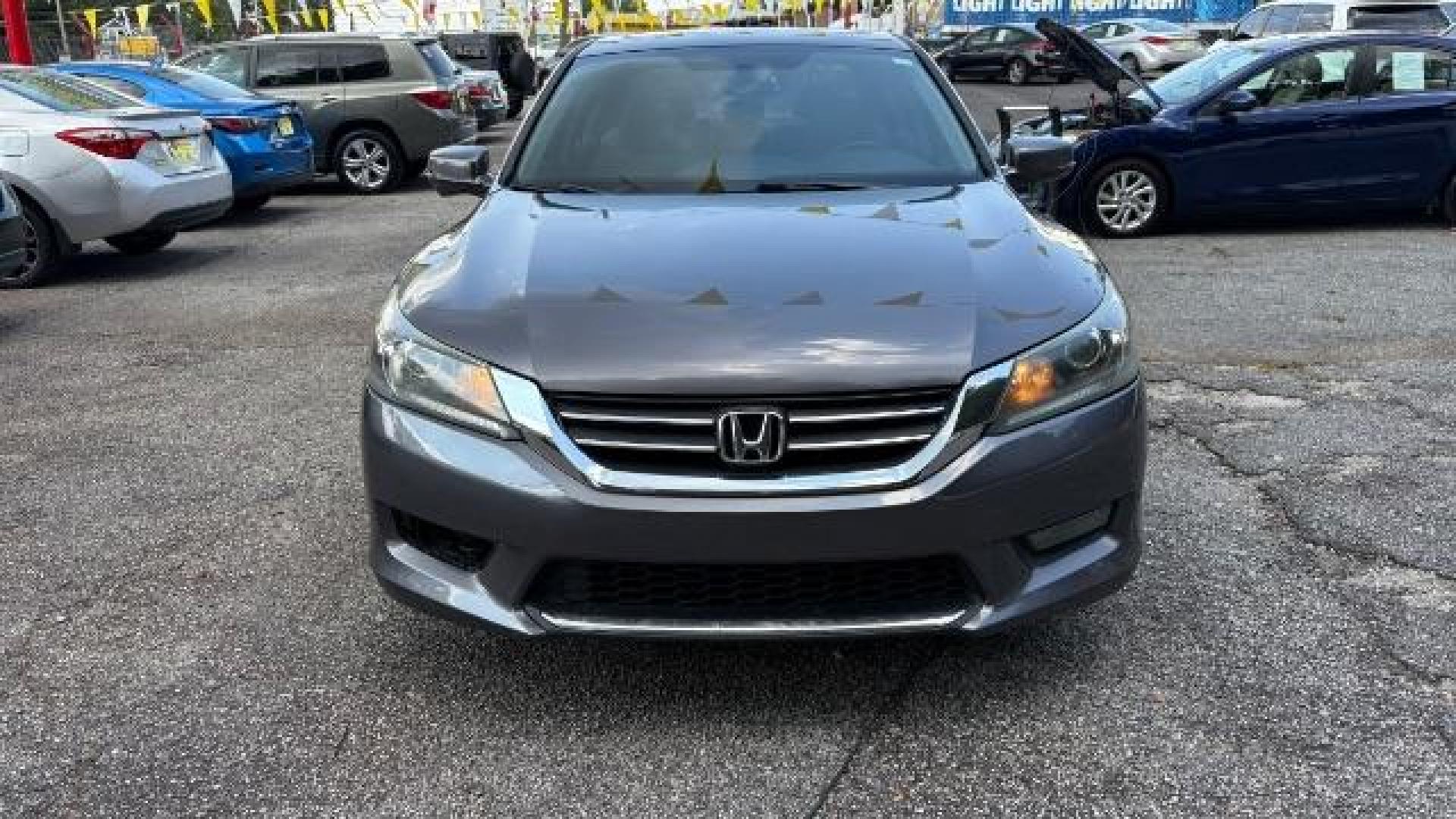 2014 Gray Honda Accord EX (1HGCR2F7XEA) with an 2.4L I-4 gasoline direct injection engine, located at 1806 Veterans Memorial Hwy SW, Austell, GA, 30168, (770) 944-9558, 33.817959, -84.606987 - Photo#1
