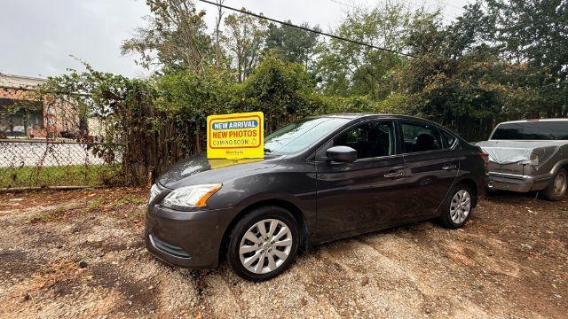 2014 Gray Nissan Sentra S (3N1AB7AP7EL) with an 1.8L I-4 DOHC engine, located at 1806 Veterans Memorial Hwy SW, Austell, GA, 30168, (770) 944-9558, 33.817959, -84.606987 - Photo#0
