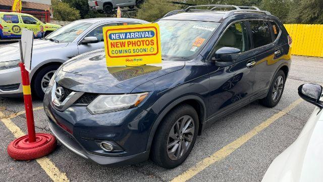 2016 Blue Nissan Rogue SL (5N1AT2MT2GC) with an 2.5L I-4 DOHC engine, located at 1806 Veterans Memorial Hwy SW, Austell, GA, 30168, (770) 944-9558, 33.817959, -84.606987 - Photo#0