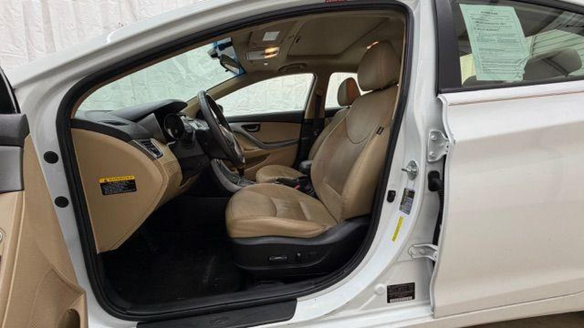 2013 White Hyundai Elantra Limited (5NPDH4AE2DH) with an 1.8L I-4 DOHC engine, located at 1806 Veterans Memorial Hwy SW, Austell, GA, 30168, (770) 944-9558, 33.817959, -84.606987 - Photo#12