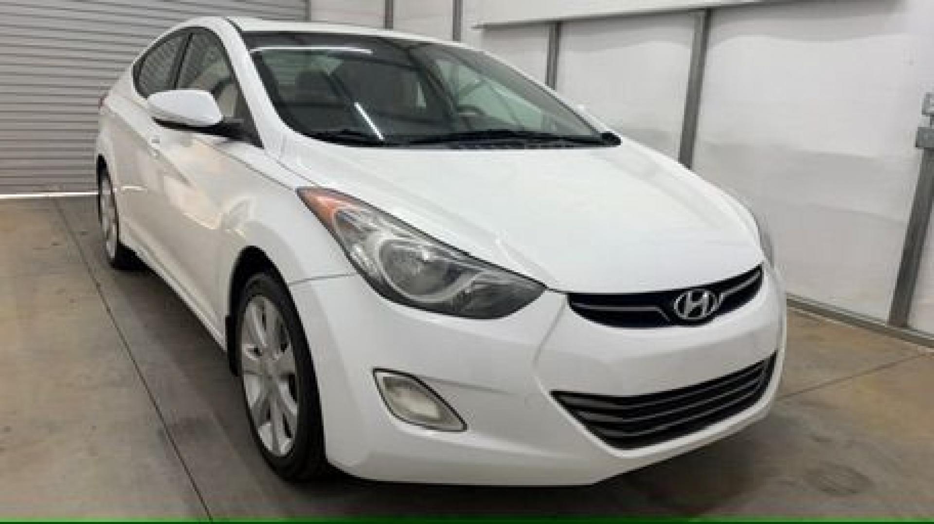 2013 White Hyundai Elantra Limited (5NPDH4AE2DH) with an 1.8L I-4 DOHC engine, located at 1806 Veterans Memorial Hwy SW, Austell, GA, 30168, (770) 944-9558, 33.817959, -84.606987- Photo#8