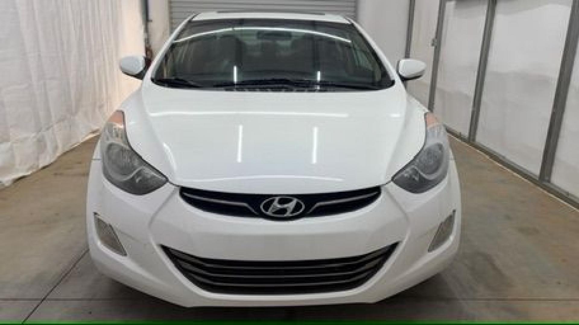2013 White Hyundai Elantra Limited (5NPDH4AE2DH) with an 1.8L I-4 DOHC engine, located at 1806 Veterans Memorial Hwy SW, Austell, GA, 30168, (770) 944-9558, 33.817959, -84.606987- Photo#9