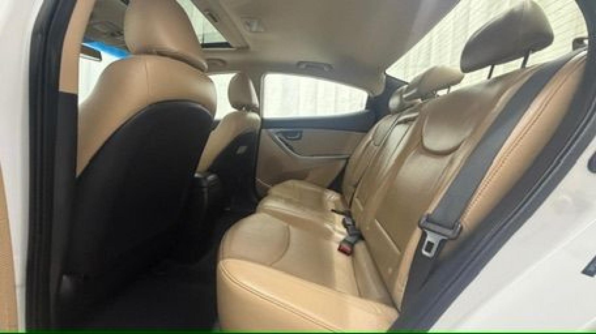 2013 White Hyundai Elantra Limited (5NPDH4AE2DH) with an 1.8L I-4 DOHC engine, located at 1806 Veterans Memorial Hwy SW, Austell, GA, 30168, (770) 944-9558, 33.817959, -84.606987- Photo#14