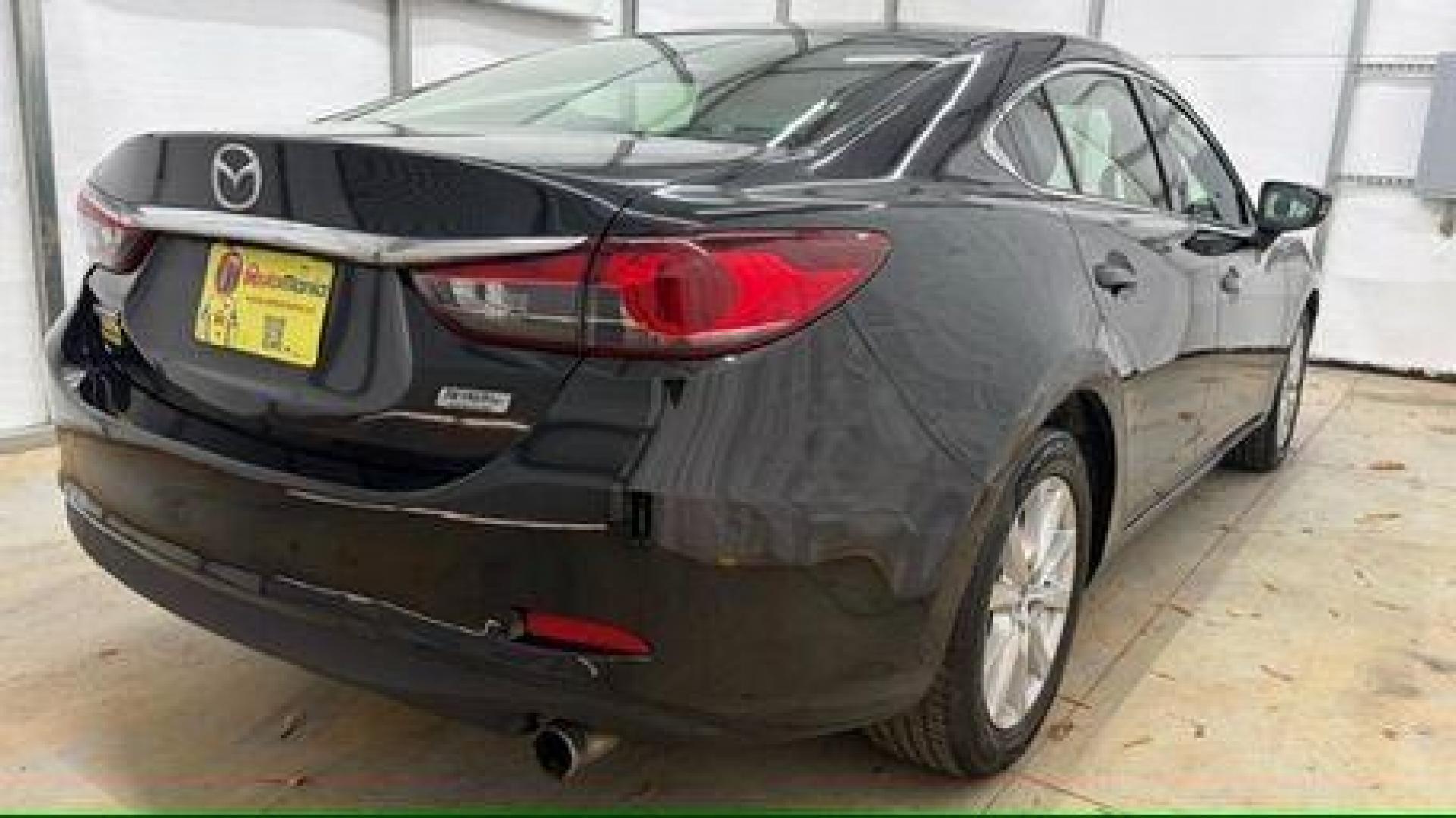 2016 Black Mazda Mazda6 i Sport (JM1GJ1U57G1) with an SKYACTIV-G 2.5L I-4 gasoline direct injection engine, located at 1806 Veterans Memorial Hwy SW, Austell, GA, 30168, (770) 944-9558, 33.817959, -84.606987 - Photo#5