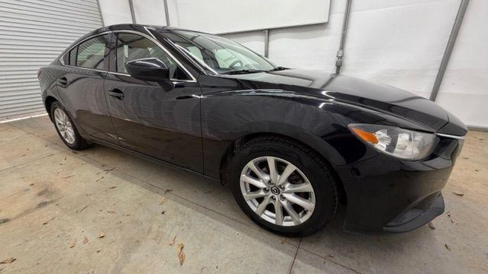 2016 Black Mazda Mazda6 i Sport (JM1GJ1U57G1) with an SKYACTIV-G 2.5L I-4 gasoline direct injection engine, located at 1806 Veterans Memorial Hwy SW, Austell, GA, 30168, (770) 944-9558, 33.817959, -84.606987 - Photo#7