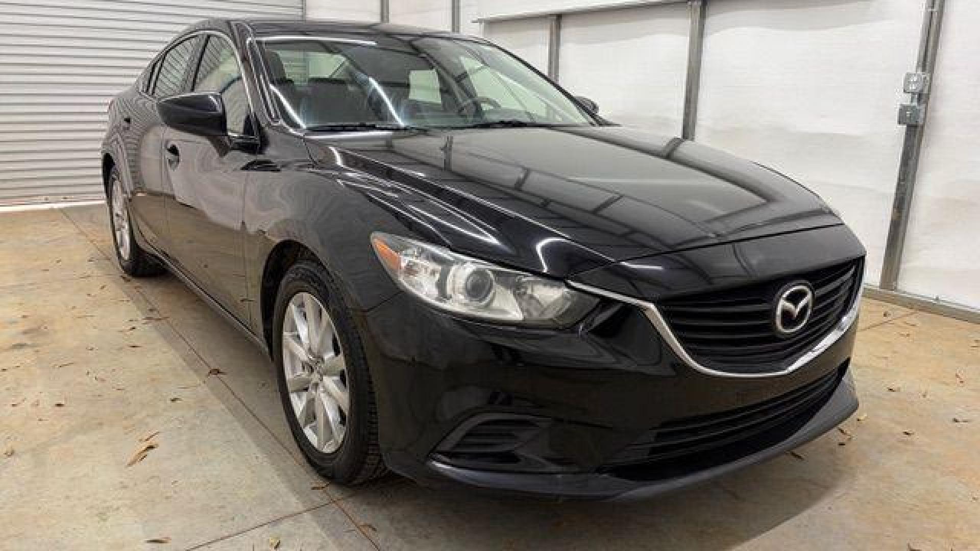 2016 Black Mazda Mazda6 i Sport (JM1GJ1U57G1) with an SKYACTIV-G 2.5L I-4 gasoline direct injection engine, located at 1806 Veterans Memorial Hwy SW, Austell, GA, 30168, (770) 944-9558, 33.817959, -84.606987 - Photo#8