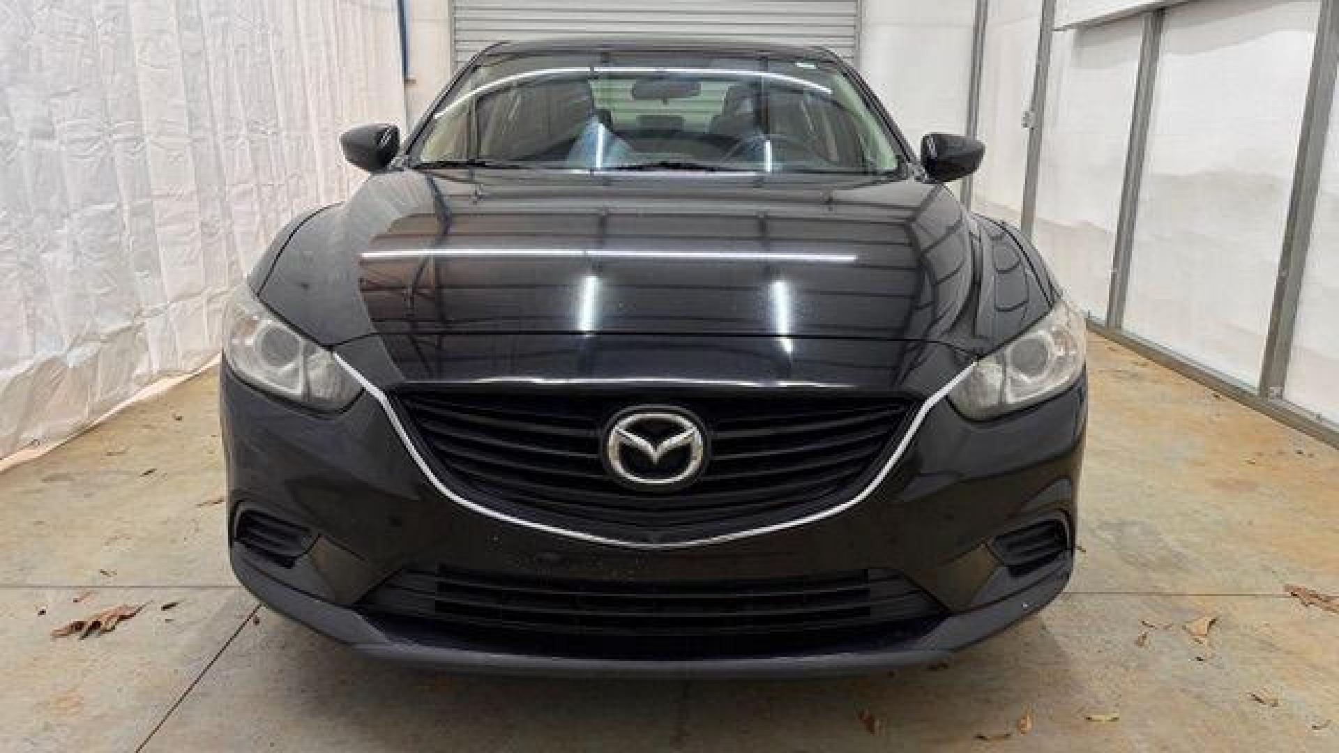 2016 Black Mazda Mazda6 i Sport (JM1GJ1U57G1) with an SKYACTIV-G 2.5L I-4 gasoline direct injection engine, located at 1806 Veterans Memorial Hwy SW, Austell, GA, 30168, (770) 944-9558, 33.817959, -84.606987 - Photo#9