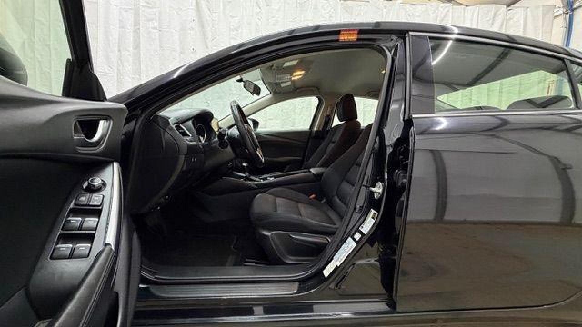 2016 Black Mazda Mazda6 i Sport (JM1GJ1U57G1) with an SKYACTIV-G 2.5L I-4 gasoline direct injection engine, located at 1806 Veterans Memorial Hwy SW, Austell, GA, 30168, (770) 944-9558, 33.817959, -84.606987 - Photo#12