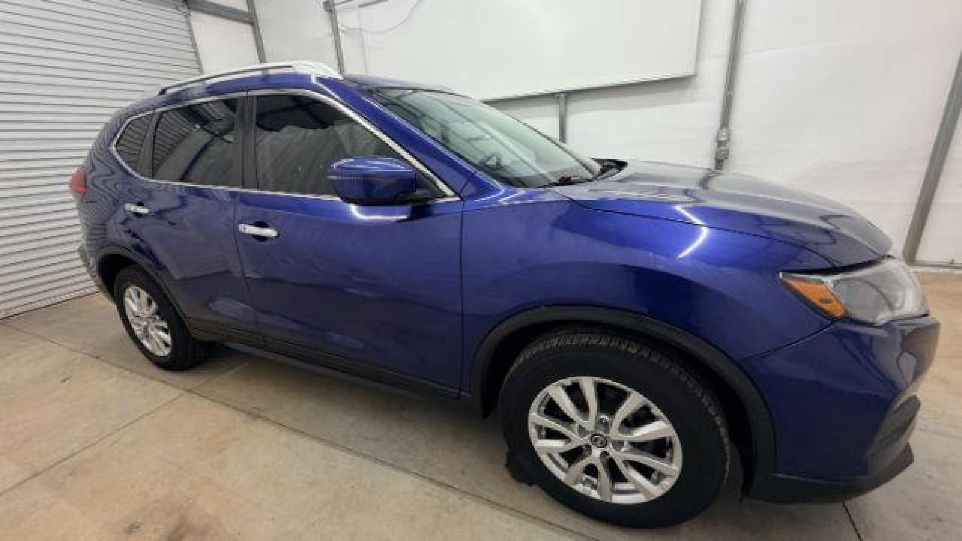 2017 Blue Nissan Rogue SV (KNMAT2MT7HP) with an 2.5L I-4 DOHC engine, located at 1806 Veterans Memorial Hwy SW, Austell, GA, 30168, (770) 944-9558, 33.817959, -84.606987 - Photo#8