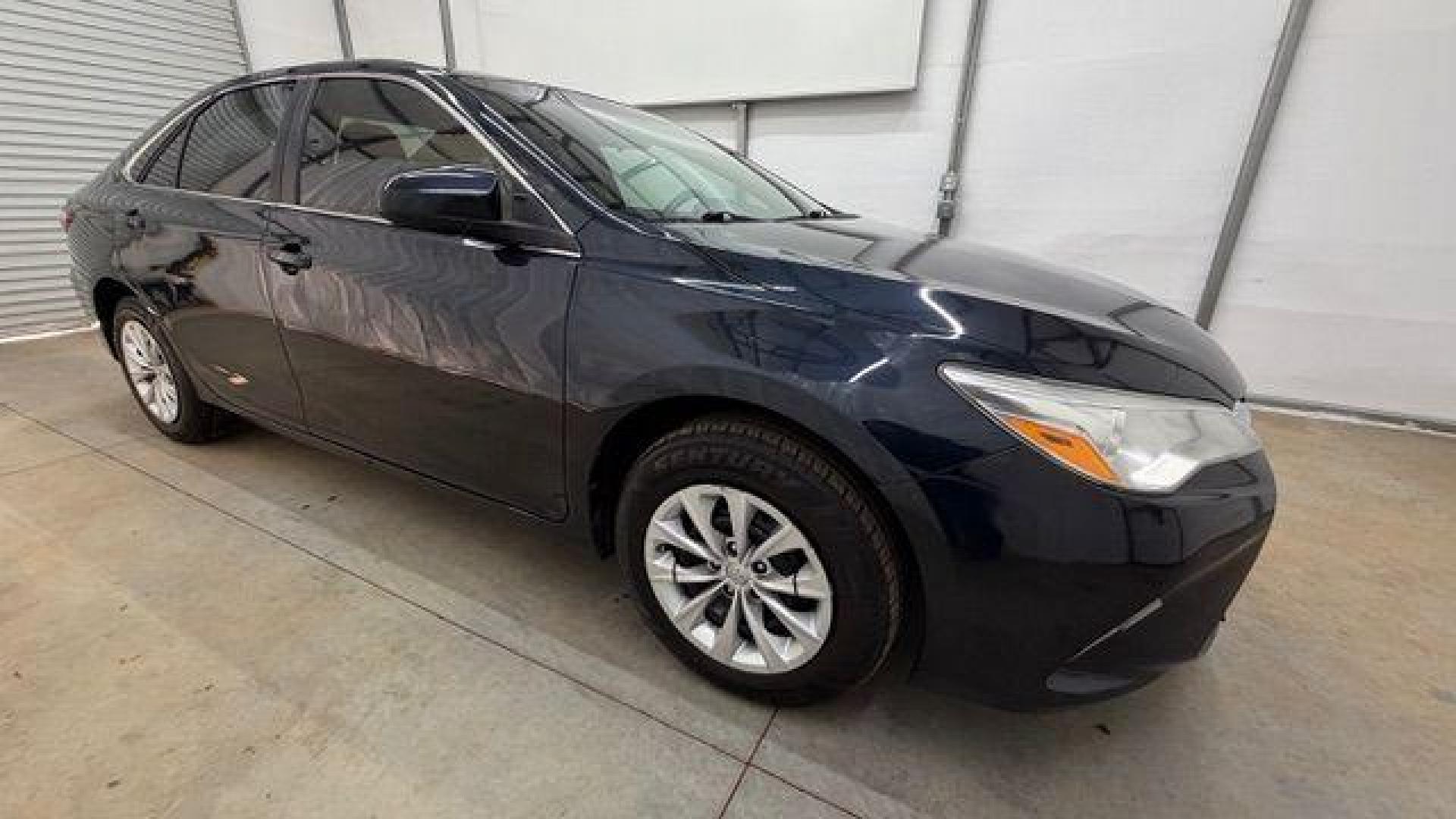 2017 Blue Toyota Camry LE (4T1BF1FKXHU) with an 2.5L I-4 DOHC engine, located at 1806 Veterans Memorial Hwy SW, Austell, GA, 30168, (770) 944-9558, 33.817959, -84.606987- Photo#7