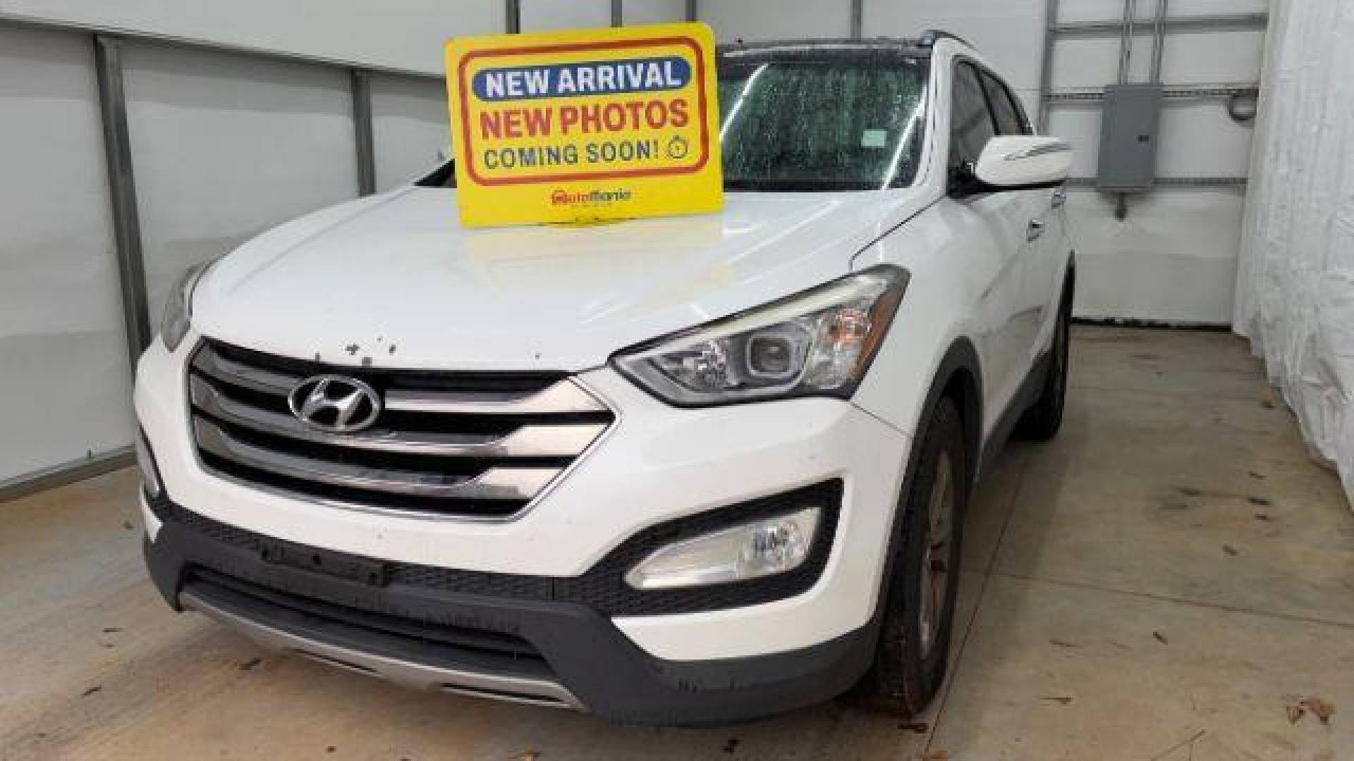 2014 White Hyundai Santa Fe Sport 2.4L (5XYZU3LB6EG) with an Theta II 2.4L I-4 gasoline direct injection engine, located at 1806 Veterans Memorial Hwy SW, Austell, GA, 30168, (770) 944-9558, 33.817959, -84.606987 - Photo#0