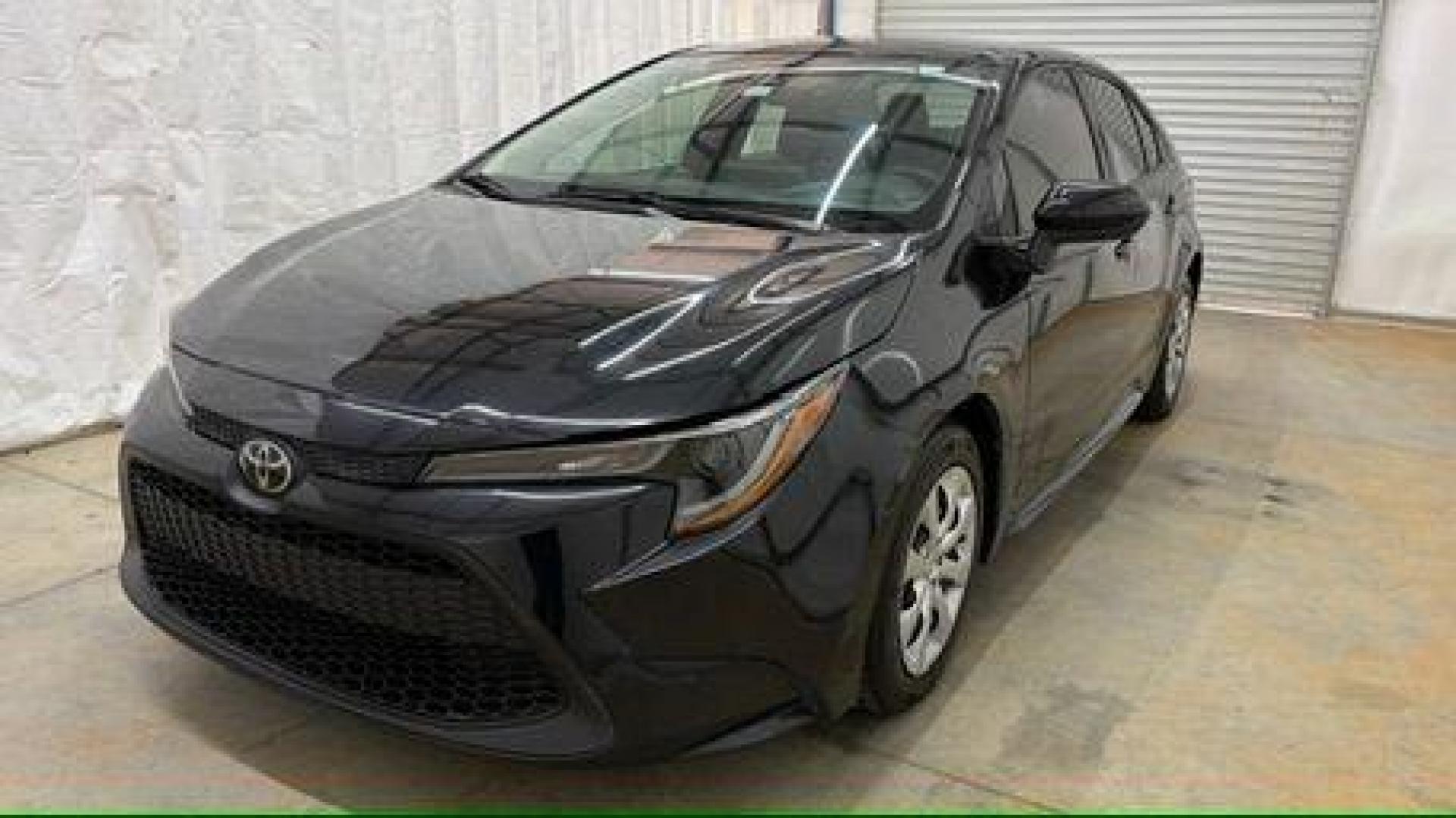 2020 Black Toyota Corolla LE (5YFEPRAE6LP) with an 1.8L I-4 DOHC engine, located at 1806 Veterans Memorial Hwy SW, Austell, GA, 30168, (770) 944-9558, 33.817959, -84.606987 - Photo#0