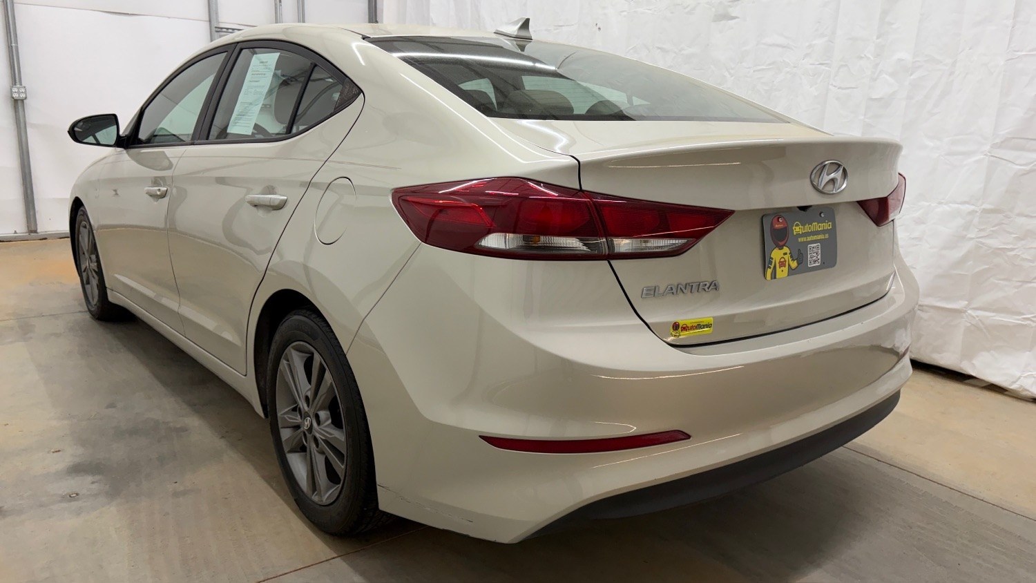 2017 TAN Hyundai Elantra SE (5NPD84LF0HH) with an Nu 2L I-4 DOHC engine, located at 1806 Veterans Memorial Hwy SW, Austell, GA, 30168, (770) 944-9558, 33.817959, -84.606987 - Photo#3