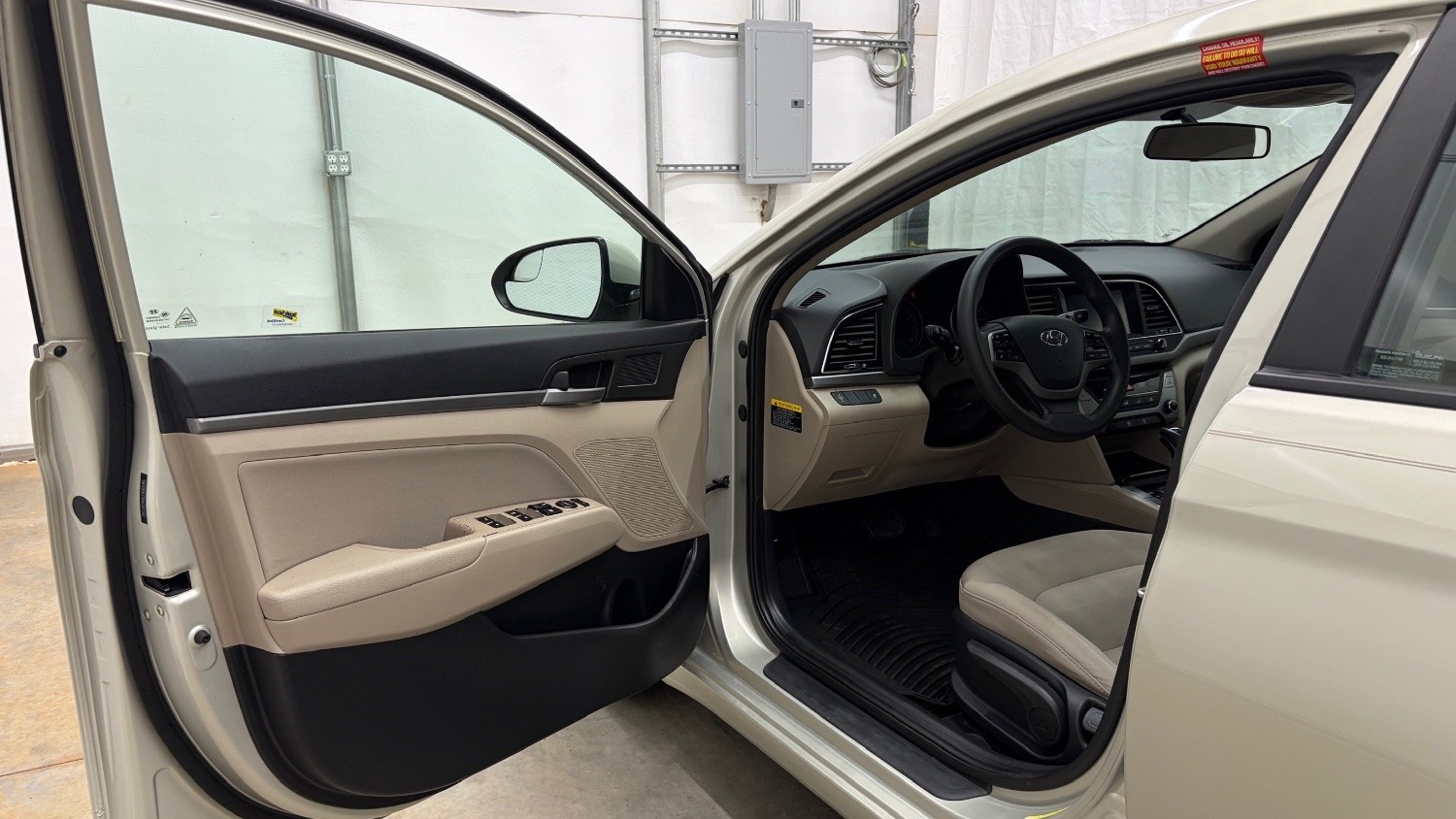 2017 TAN Hyundai Elantra SE (5NPD84LF0HH) with an Nu 2L I-4 DOHC engine, located at 1806 Veterans Memorial Hwy SW, Austell, GA, 30168, (770) 944-9558, 33.817959, -84.606987 - Photo#10