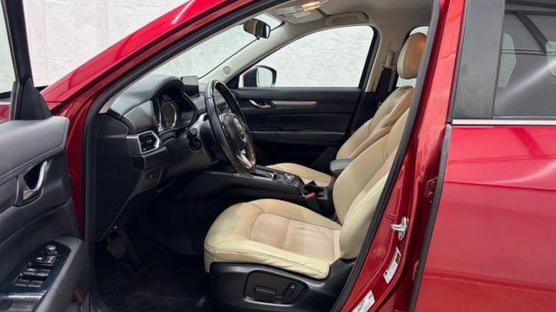 2017 Red Mazda CX-5 Touring (JM3KFBCL5H0) with an SKYACTIV-G 2.5L I-4 gasoline direct injection engine, located at 1806 Veterans Memorial Hwy SW, Austell, GA, 30168, (770) 944-9558, 33.817959, -84.606987 - Photo#12