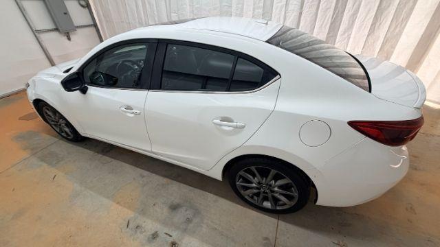2018 White Mazda Mazda3 Grand Touring (3MZBN1W38JM) with an SKYACTIV-G 2.5L I-4 gasoline direct injection engine, located at 1806 Veterans Memorial Hwy SW, Austell, GA, 30168, (770) 944-9558, 33.817959, -84.606987 - Photo#2