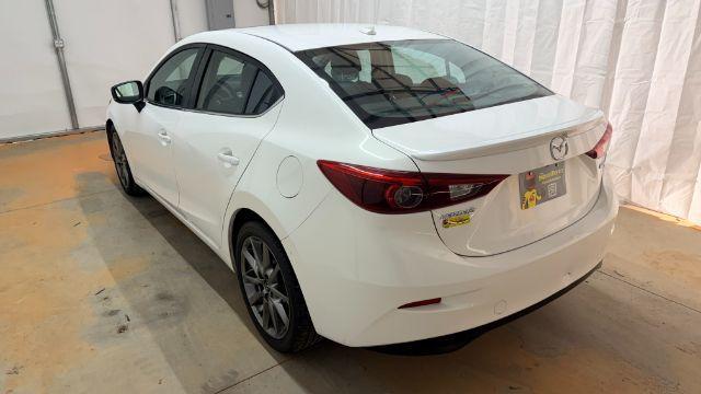 2018 White Mazda Mazda3 Grand Touring (3MZBN1W38JM) with an SKYACTIV-G 2.5L I-4 gasoline direct injection engine, located at 1806 Veterans Memorial Hwy SW, Austell, GA, 30168, (770) 944-9558, 33.817959, -84.606987 - Photo#3