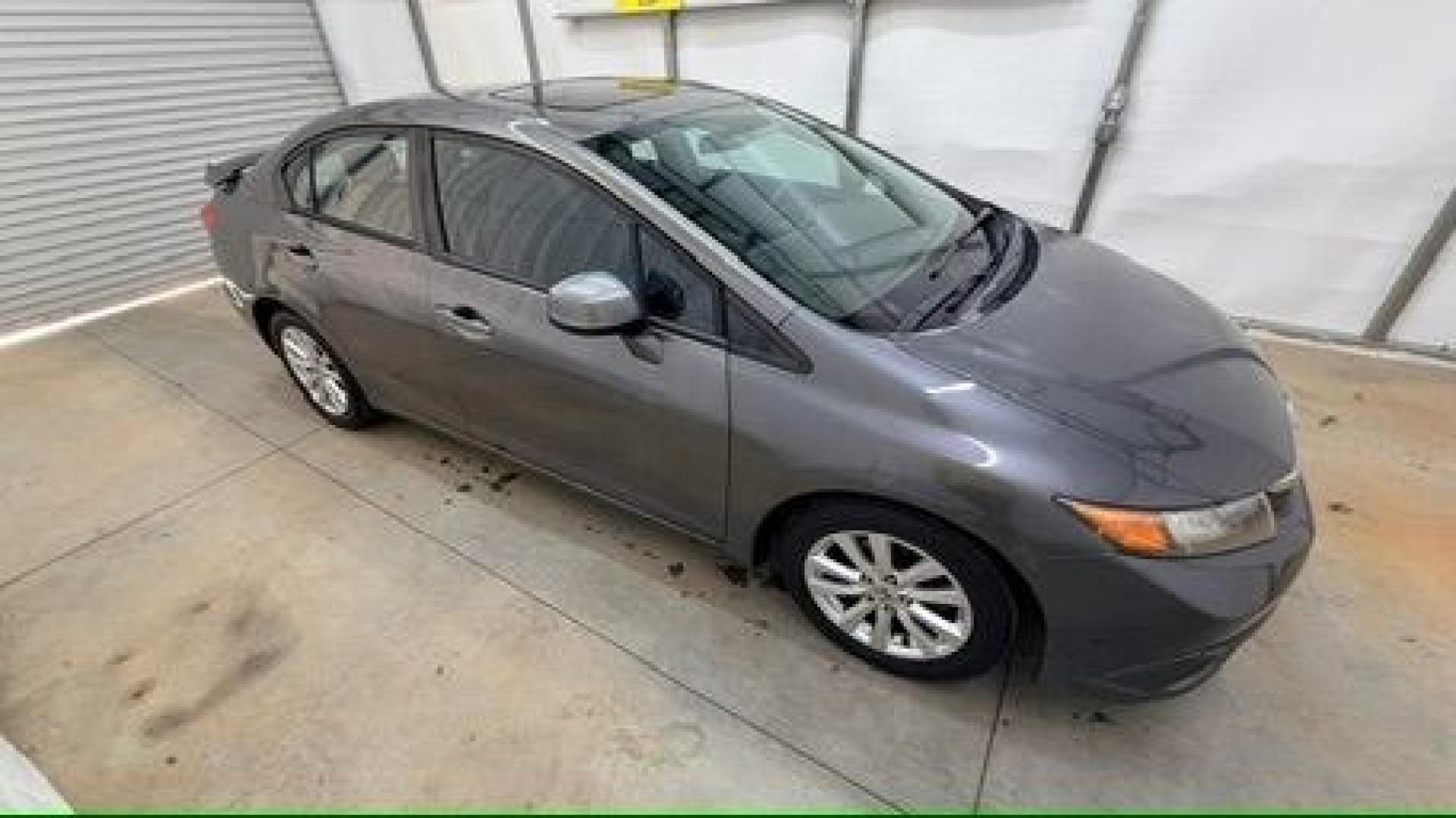 2012 GRAY Honda Civic EX (19XFB2F8XCE) with an 1.8L I-4 i-VTEC variable valve control engine, located at 1806 Veterans Memorial Hwy SW, Austell, GA, 30168, (770) 944-9558, 33.817959, -84.606987 - Photo#7