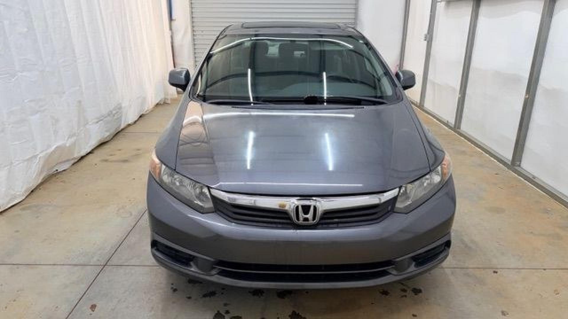 2012 GRAY Honda Civic EX (19XFB2F8XCE) with an 1.8L I-4 i-VTEC variable valve control engine, located at 1806 Veterans Memorial Hwy SW, Austell, GA, 30168, (770) 944-9558, 33.817959, -84.606987 - Photo#9