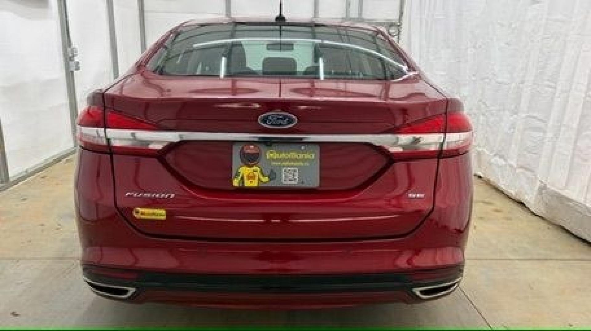2017 Red Ford Fusion SE (3FA6P0T99HR) with an EcoBoost 2L I-4 gasoline direct injection engine, located at 1806 Veterans Memorial Hwy SW, Austell, GA, 30168, (770) 944-9558, 33.817959, -84.606987 - Photo#4