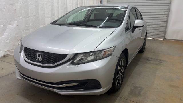 2013 Silver Honda Civic LX (2HGFB2F57DH) with an 1.8L I-4 i-VTEC variable valve control engine, located at 1806 Veterans Memorial Hwy SW, Austell, GA, 30168, (770) 944-9558, 33.817959, -84.606987 - Photo#0