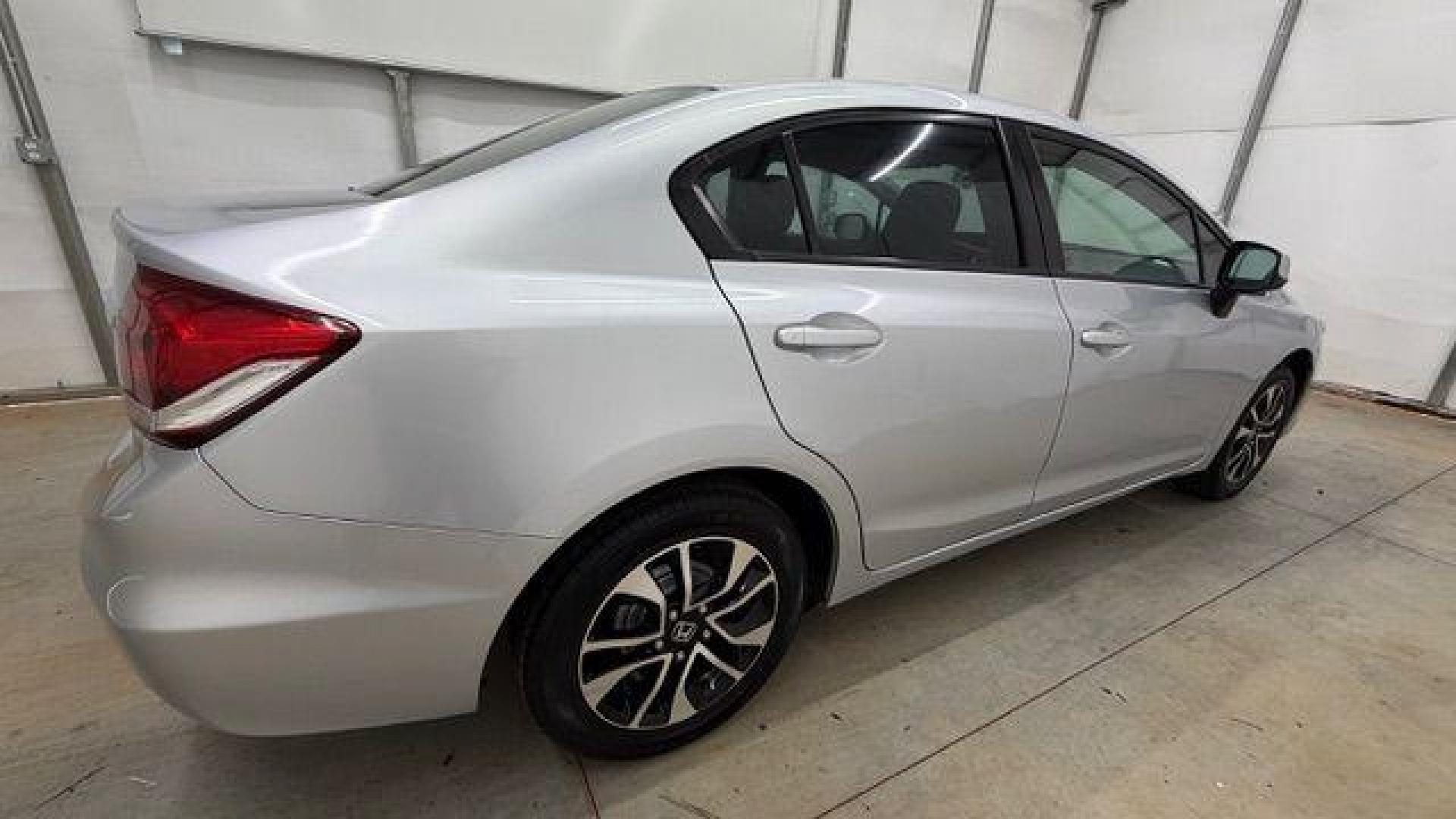 2013 Silver Honda Civic LX (2HGFB2F57DH) with an 1.8L I-4 i-VTEC variable valve control engine, located at 1806 Veterans Memorial Hwy SW, Austell, GA, 30168, (770) 944-9558, 33.817959, -84.606987- Photo#6