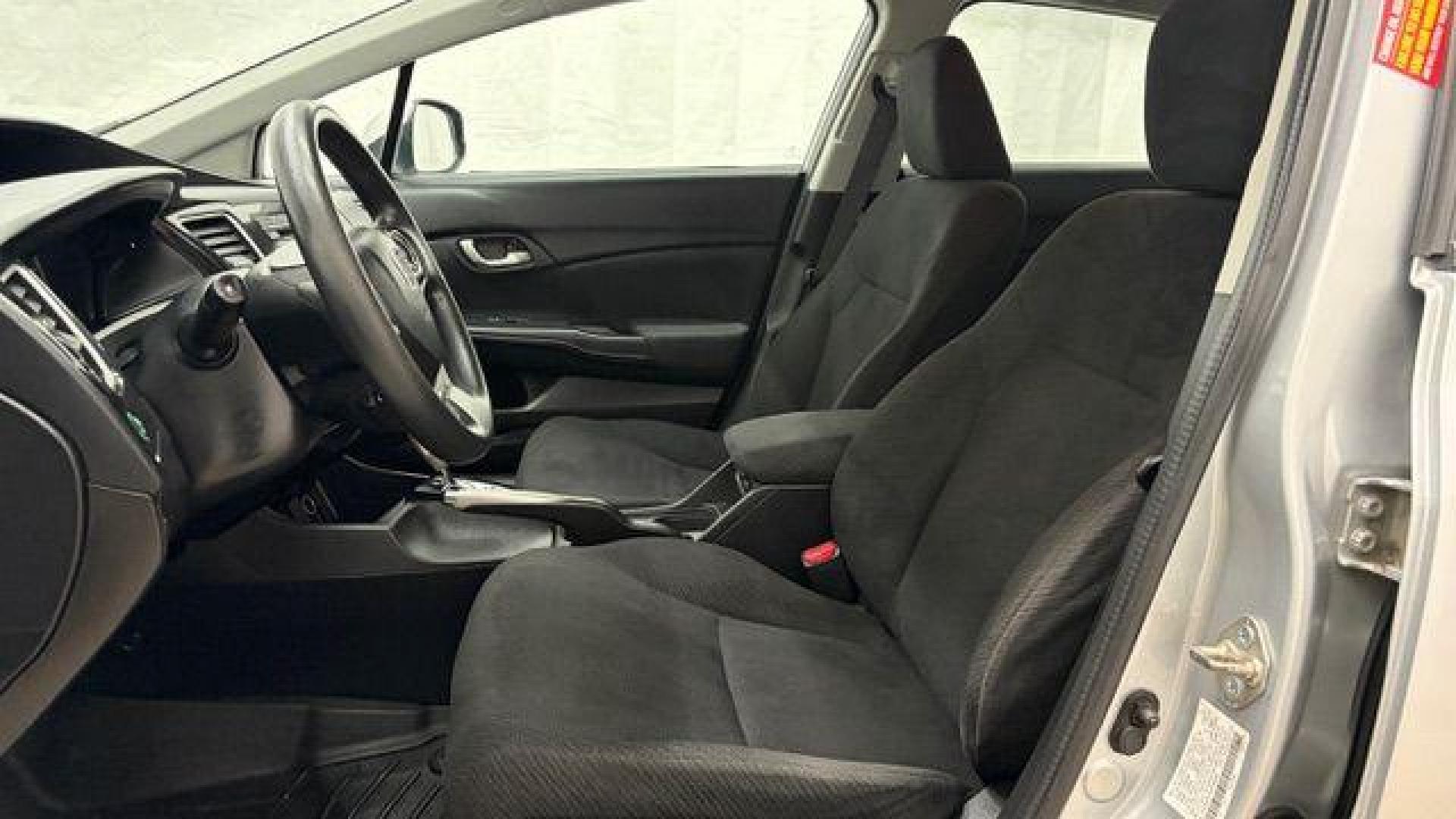 2013 Silver Honda Civic LX (2HGFB2F57DH) with an 1.8L I-4 i-VTEC variable valve control engine, located at 1806 Veterans Memorial Hwy SW, Austell, GA, 30168, (770) 944-9558, 33.817959, -84.606987- Photo#11