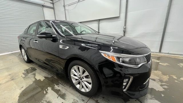 2018 Black Kia Optima EX (5XXGU4L30JG) with an Theta II 2.4L I-4 gasoline direct injection engine, located at 1806 Veterans Memorial Hwy SW, Austell, GA, 30168, (770) 944-9558, 33.817959, -84.606987 - Photo#7