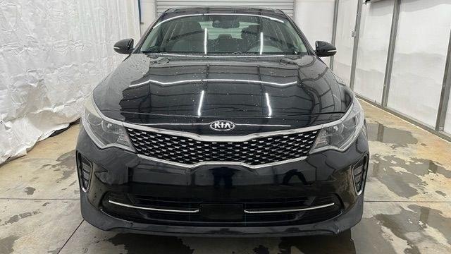 2018 Black Kia Optima EX (5XXGU4L30JG) with an Theta II 2.4L I-4 gasoline direct injection engine, located at 1806 Veterans Memorial Hwy SW, Austell, GA, 30168, (770) 944-9558, 33.817959, -84.606987 - Photo#9