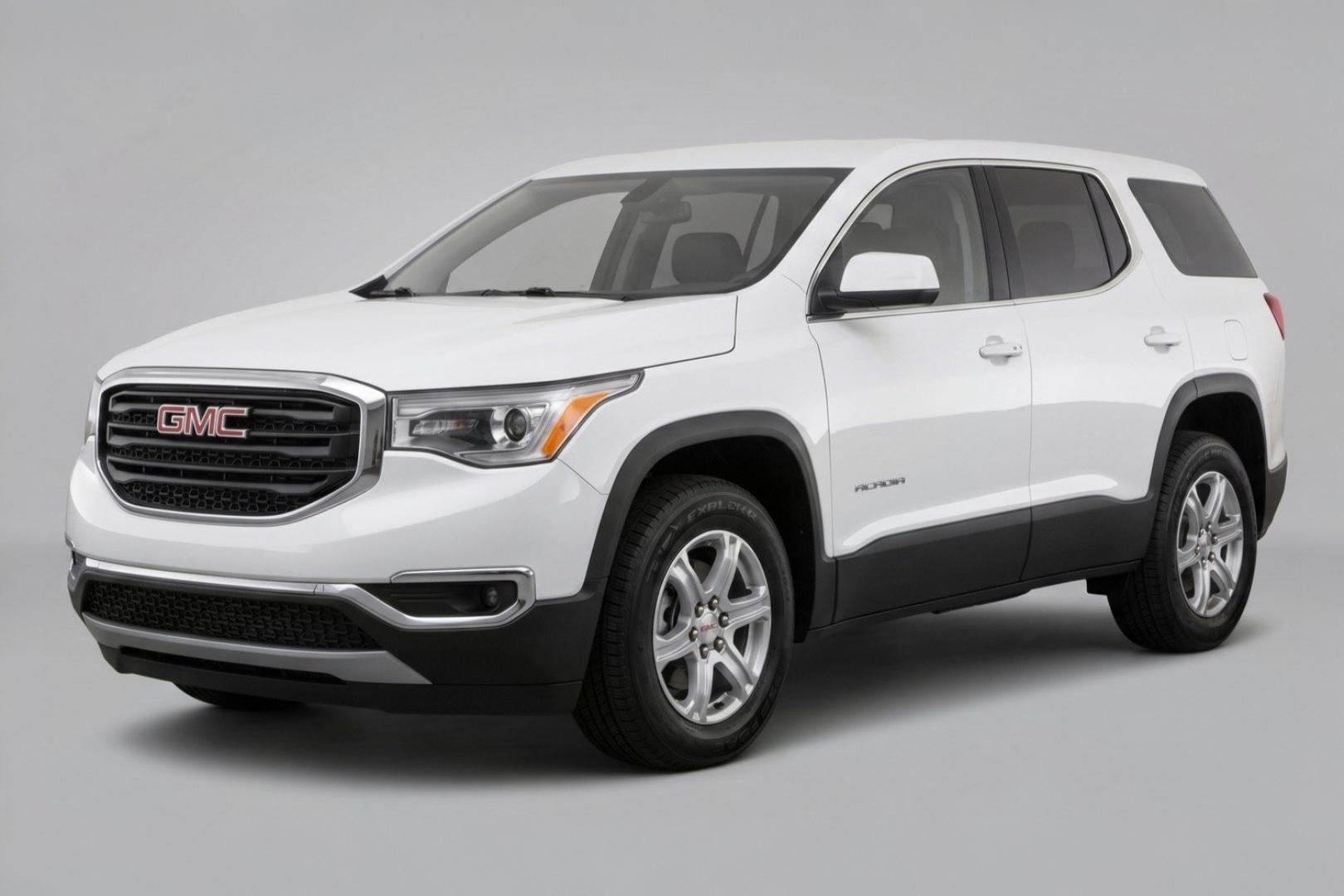2017 White GMC Acadia SLE-1 (1GKKNKLA1HZ) with an 2.5L I-4 gasoline direct injection engine, located at 1806 Veterans Memorial Hwy SW, Austell, GA, 30168, (770) 944-9558, 33.817959, -84.606987- Photo#0