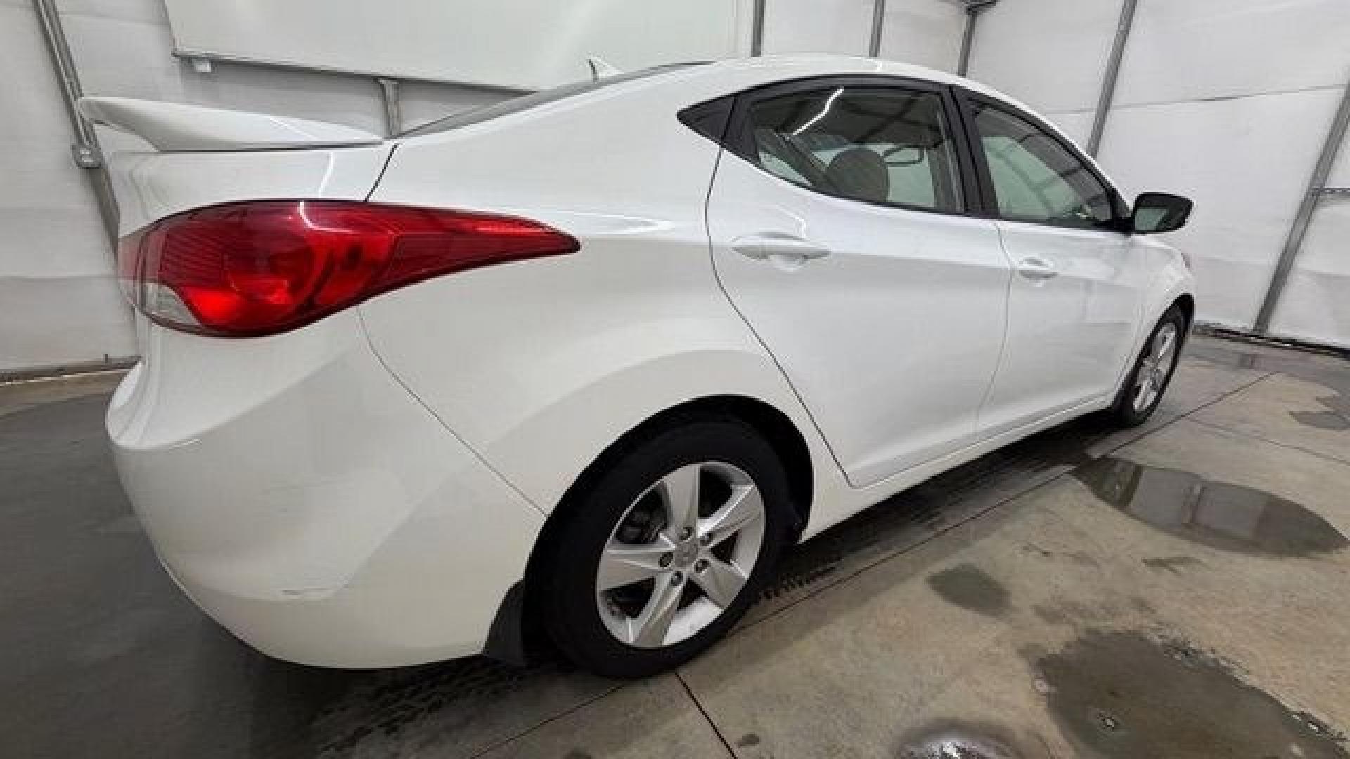 2013 White Hyundai Elantra GLS (5NPDH4AE6DH) with an 1.8L I-4 DOHC engine, located at 1806 Veterans Memorial Hwy SW, Austell, GA, 30168, (770) 944-9558, 33.817959, -84.606987- Photo#6