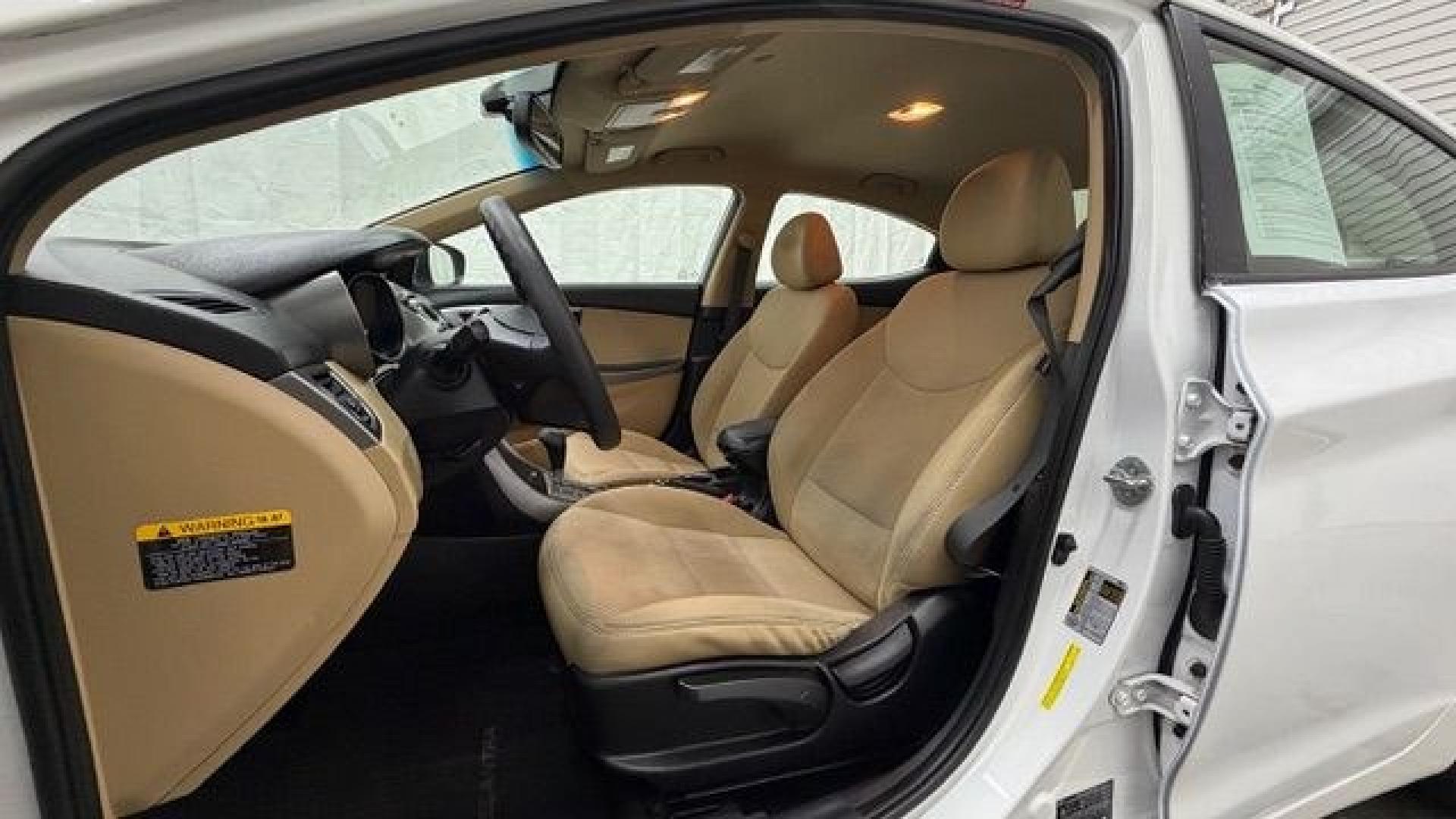 2013 White Hyundai Elantra GLS (5NPDH4AE6DH) with an 1.8L I-4 DOHC engine, located at 1806 Veterans Memorial Hwy SW, Austell, GA, 30168, (770) 944-9558, 33.817959, -84.606987- Photo#12
