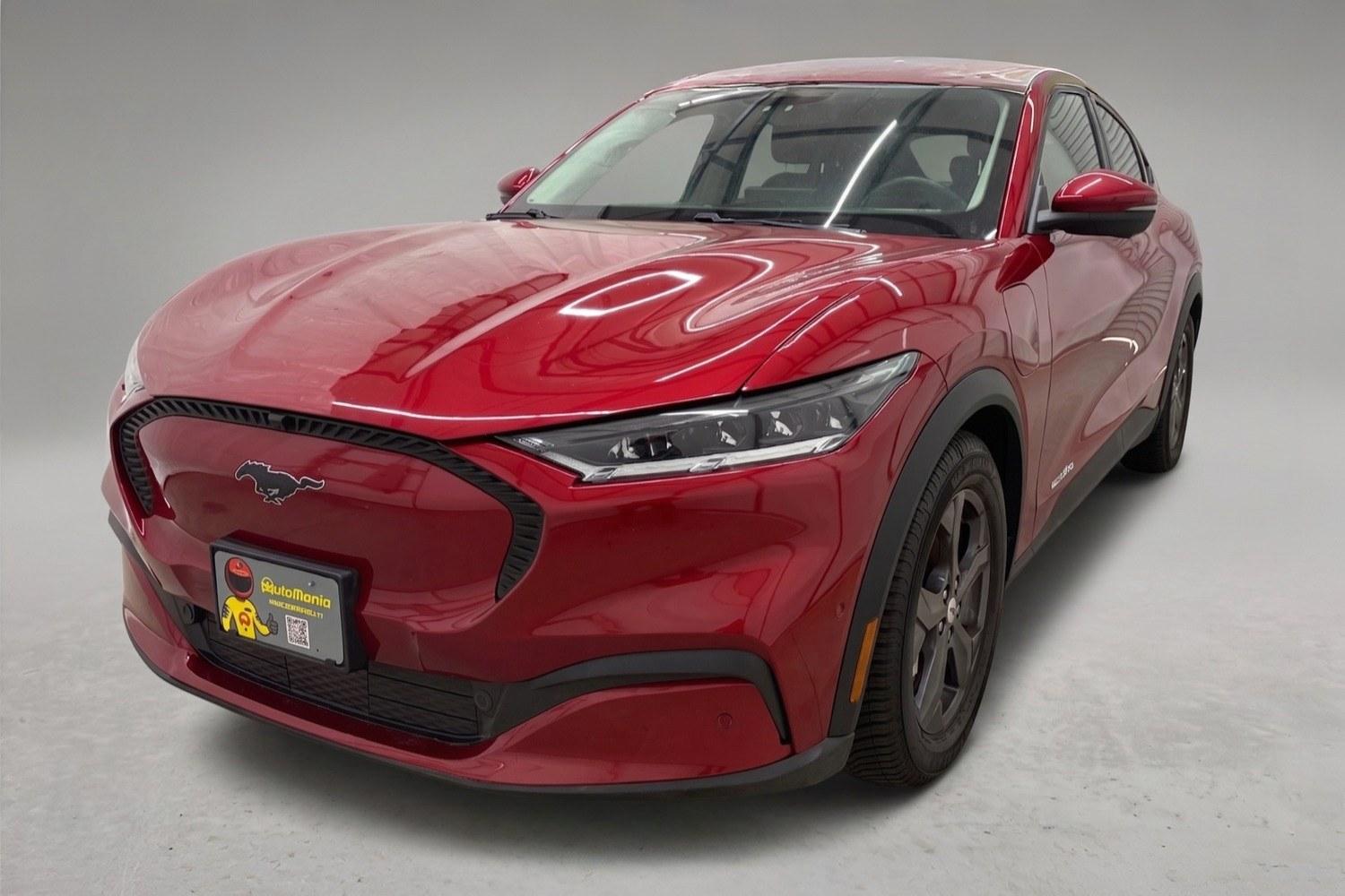 2021 Red Ford Mustang Mach-E Select (3FMTK1SS7MM) , located at 1806 Veterans Memorial Hwy SW, Austell, GA, 30168, (770) 944-9558, 33.817959, -84.606987- Photo#0