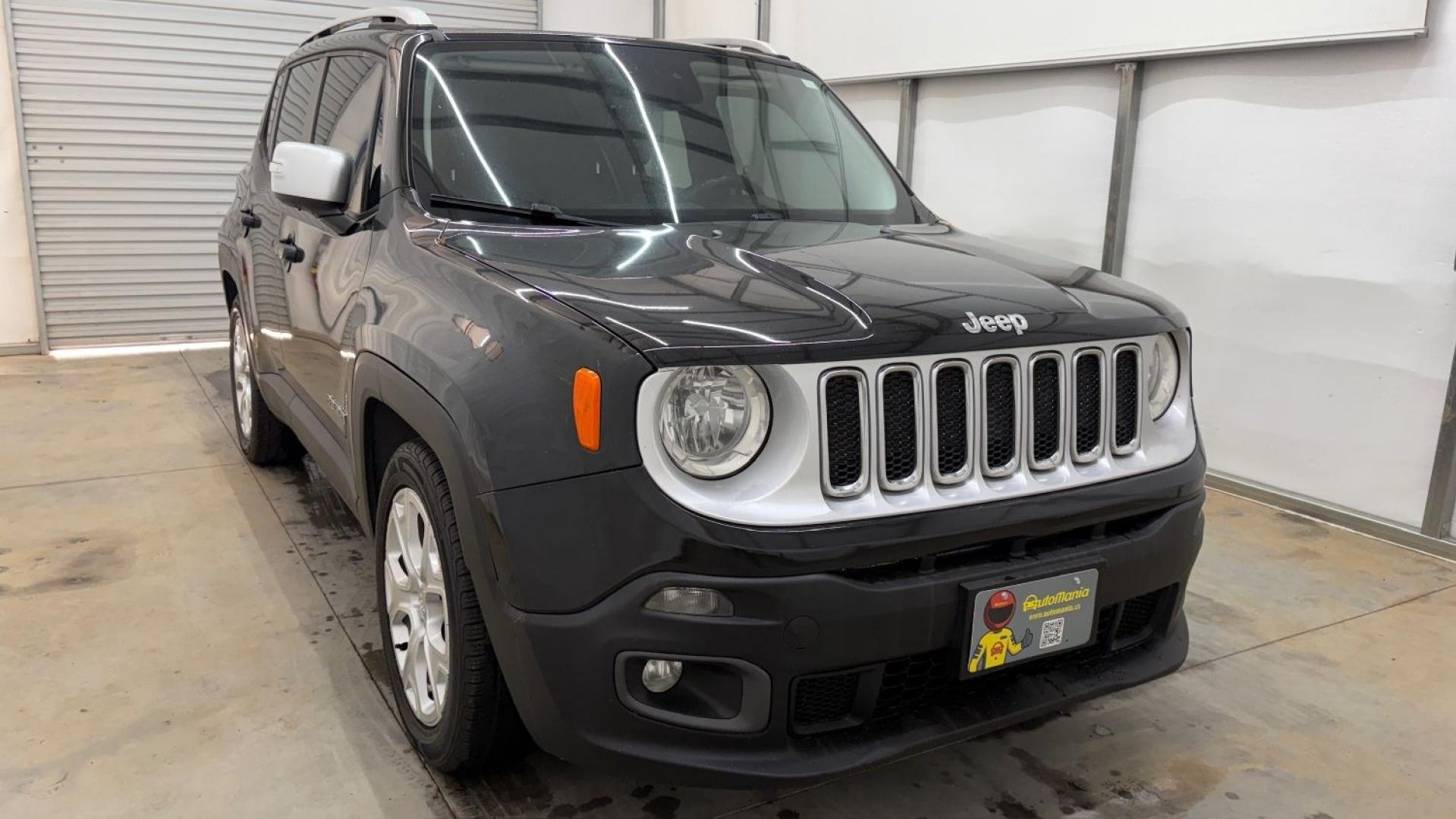 2016 Black Jeep Renegade Limited (ZACCJADT7GP) with an Tigershark MultiAir 2.4L I-4 variable valve contro engine, located at 1806 Veterans Memorial Hwy SW, Austell, GA, 30168, (770) 944-9558, 33.817959, -84.606987- Photo#9