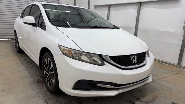 2013 White Honda Civic EX (19XFB2F84DE) with an 1.8L I-4 i-VTEC variable valve control engine, located at 1806 Veterans Memorial Hwy SW, Austell, GA, 30168, (770) 944-9558, 33.817959, -84.606987- Photo#8